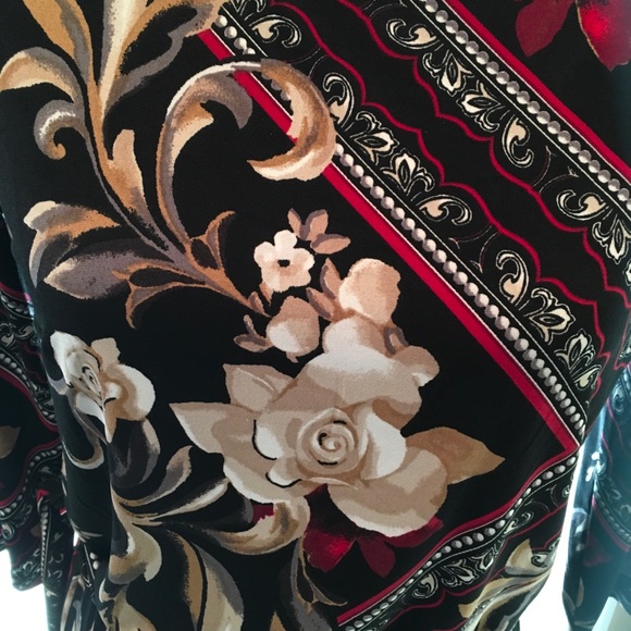 White House Black Market Dress with Flower Print size XS & 3/4 sleeves - Picture 8 of 11